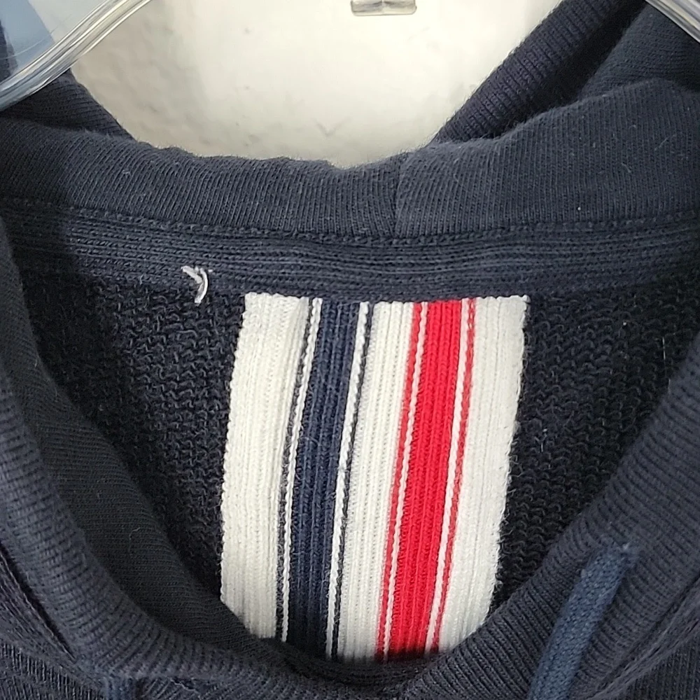 Thom Browne men's stripe hoodie cettire navy blue size 3 - Picture 13 of 15